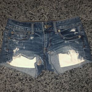 Denim shorts